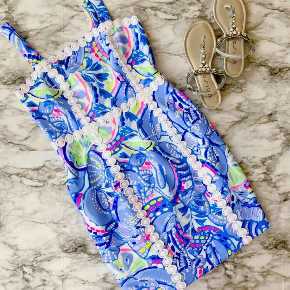 Lilly Pulitzer Janelle Shift Dress 4 Like new - Picture 1 of 9